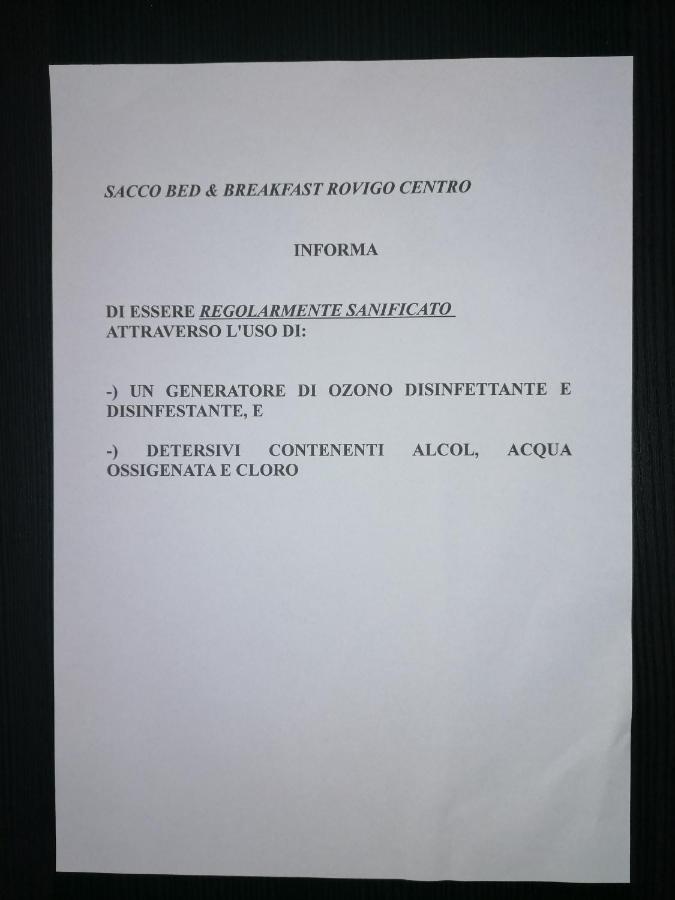 Sacco Bed&Breakfast Rovigo Zewnętrze zdjęcie